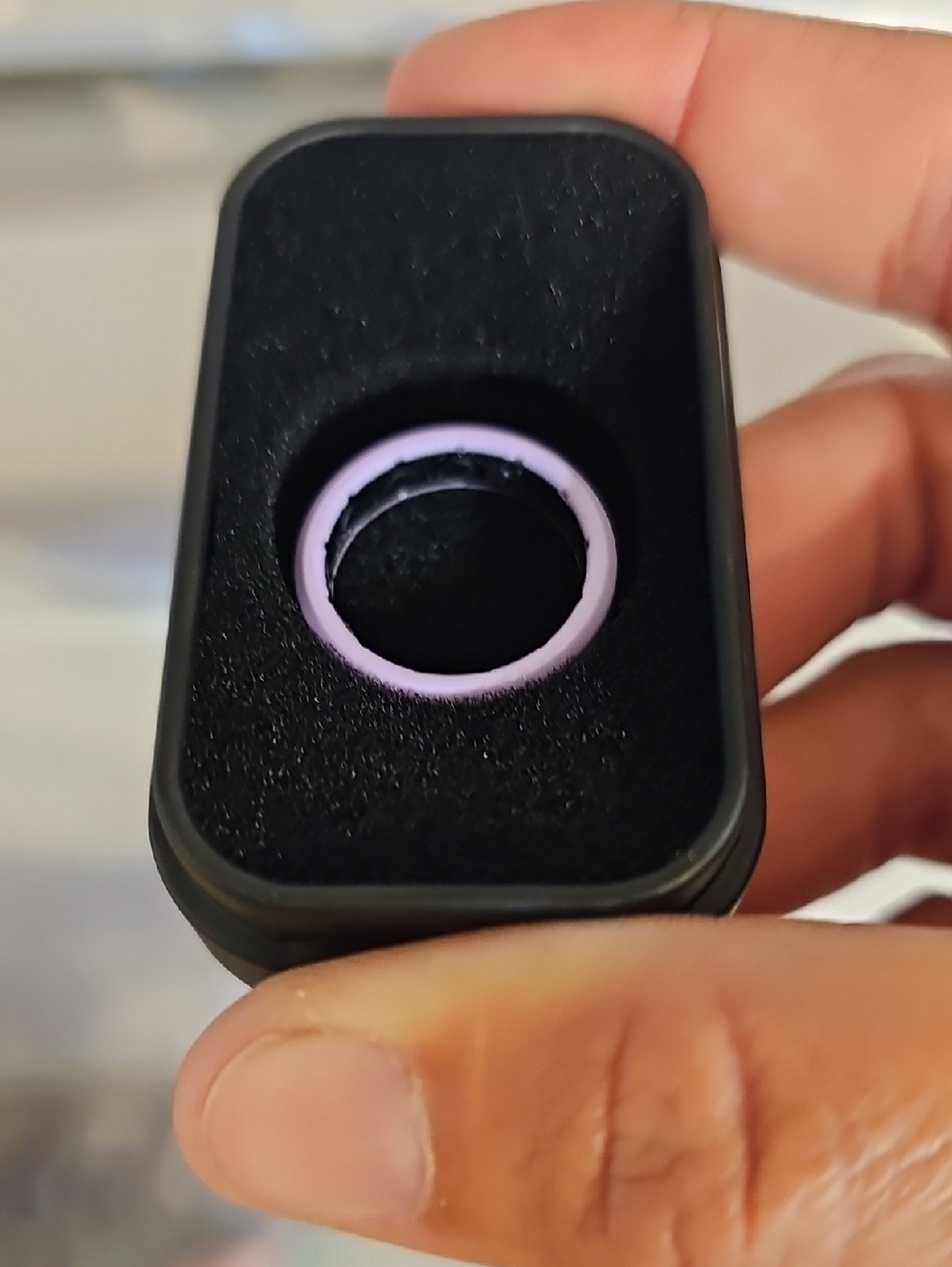 groove Black Case with Lavender Silicone Fitness Ring